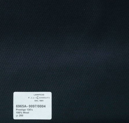 6965A-0097/0004 - Cerruti Lanificio - Vải Suit 100% Wool - Xám Trơn